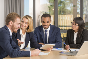 meeting of business people