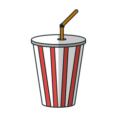 Soda icon. Drink cola cold liquid and beverage theme. Vector illustration