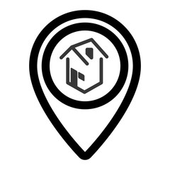 pin real estate isolated icon vector illustration design