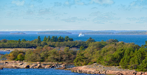 Ferry in the Aland archipelago
