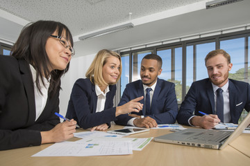 meeting of business people