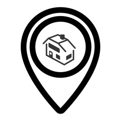 pin real estate isolated icon vector illustration design