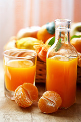 fresh orange juice in a glass