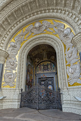 Gate of Naval Cathedral of Saint Nicholas in Kronstadt