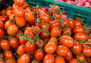 Variety of products in the supermarket