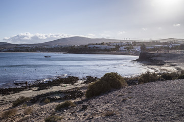 beach in Fuerteventura at Canary Islands of Spain