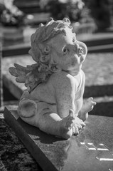 détail ange au cimetière