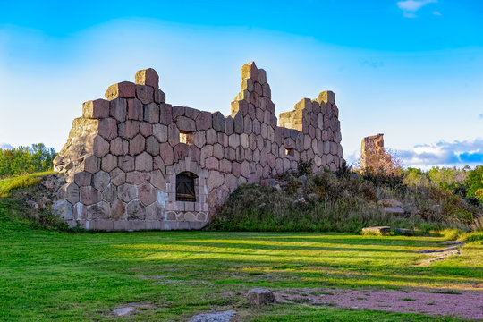 Old fortress ruins, Bomarsund, Aland Islands, Finland
