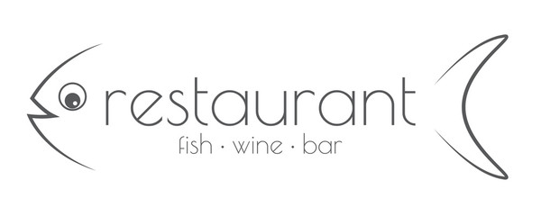 Naklejki  Logo restauracji rybnej