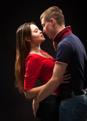 Portrait of a passionate couple