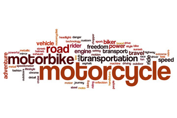 Motorcycle word cloud