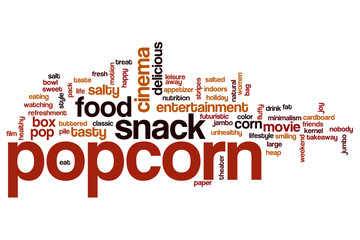 Popcorn word cloud