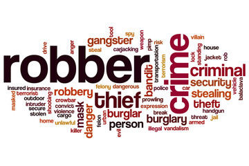 Robber word cloud