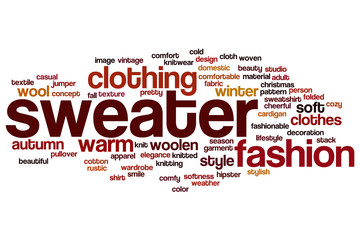 Sweater word cloud