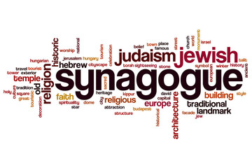 Synagogue word cloud