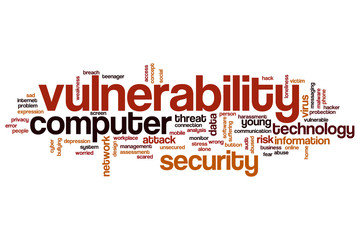 Vulnerability word cloud
