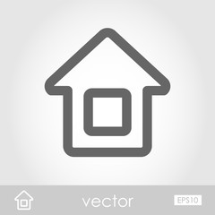 Obraz premium Home vector icon