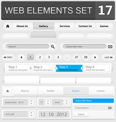 Web design elements set