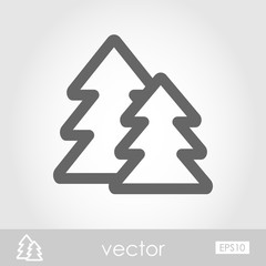 Forest vector icon