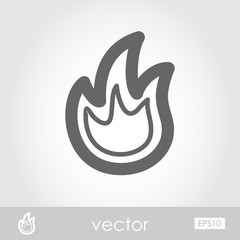 Fire vector icon