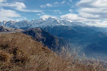 View of the Mont-blanc, Haute-Savoie, France