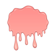 Splash of pink bubble gum.