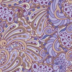 Vector texture background with abstract flowers