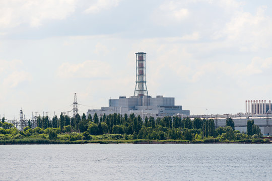 View of the nuclear power plant.