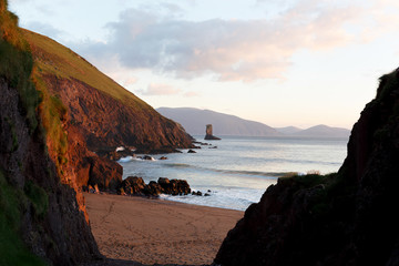 Sunset surf in Ireland