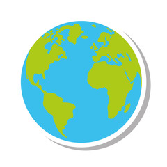 world planet earth isolated icon vector illustration design