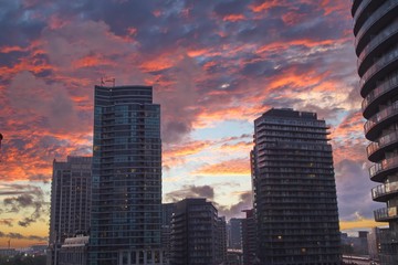 View of Toronto downtown buildings