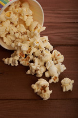 popcorn in paper cup