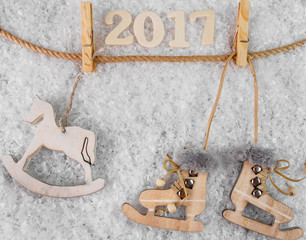 Christmas. Christmas Decoration Holiday Decorations. Xmas card and gift. Winter holidays theme.