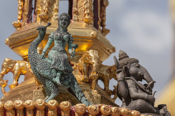 Thailand Angel sculpture on wall