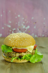 fresh tasty burger