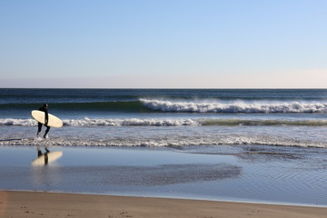 Fototapeta na wymiar Lone Surfer