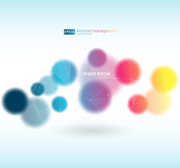 Abstract colorful background. Vector bokeh