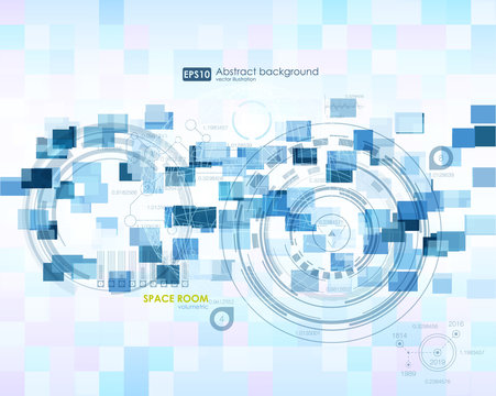 Infographic elements. futuristic user interface HUD. Abstract background with connecting dots and lines. Connection structure. Vector science background. Business abstract Vector illustration