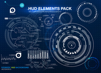 Infographic elements. futuristic user interface HUD UI UX. Abstract background with connecting dots and lines. Connection structure. Vector science background. Business abstract Vector illustration