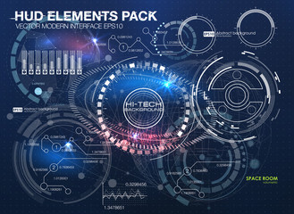 Infographic elements. futuristic user interface HUD UI UX. Abstract background with connecting dots and lines. Connection structure. Vector science background. Business abstract Vector illustration