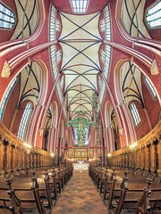 Interior of Doberan Minster in Bad Doberan, Germany
