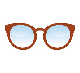 style glasses isolated icon vector illustration design