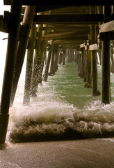 under pier