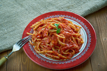 Italian sauce of roasted tomatoes