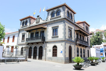 Fototapeta na wymiar City council in Teror, Canary Islands, Spain