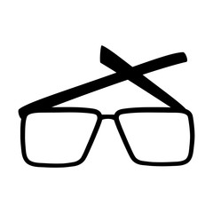 style glasses isolated icon vector illustration design