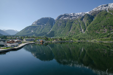 Fototapeta na wymiar Eidfjord Norwegen