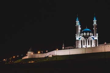 Kul Sharif Mosque (night)