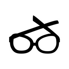 style glasses isolated icon vector illustration design