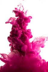 purple dye in water
